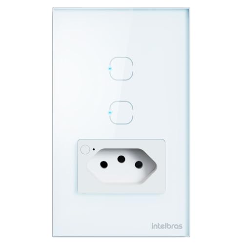 Tomada Inteligente com Interruptor Wi-Fi ETW 1021 Branco Intelbra...