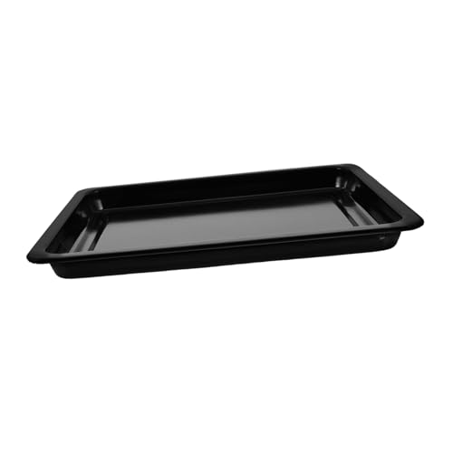 HIAKDOFT Placa De Parrilla Esmaltada Negra Bandeja Grande Para Asar Al Horno Para Hornear Galletas y Pasteles La Cocina