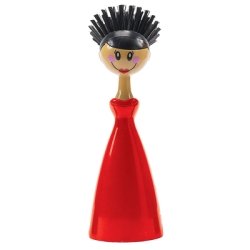 Boston Warehouse Fashion Doll Kitchen Brush Set, Red