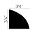 Complete Floor Moulding Kit, 8in High x 7/8in Proj Baseboard, 3/4in H x 3/4in Proj Quarter Round, Both 8ft Long Mouldings, Unfinished White, High Impact Polystyrene Shoe and PVC Baseboard, 4 Pack