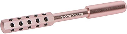 GROOVI BEAUTY Face Roller Massaging Stones Uplift Skin, Promote Lymphatic draining, Reduces fine Lines & Wrinkles, de-Puffs The Skin & Reduces Facial Muscle Tension | No Batteries