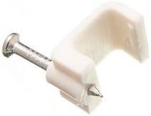 400 X White T&E Cable Clips for 2.5mm Electrical Cables