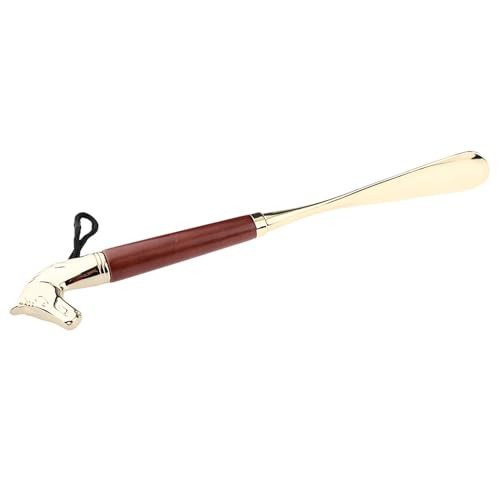 Metal Wood-Handle Long Shoehorn