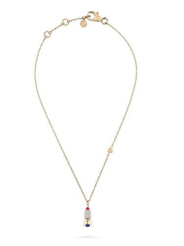 Philipp Plein Collar de mujer de acero inoxidable IP oro Plein Valentine PJFEA18NU