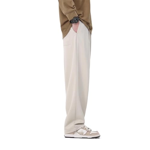 Men's Pants Spring Autumn Japanese Wide-Leg Straight Casual Commute Weekend Loose Trouser4