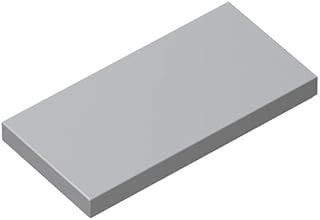 Classic Tiles Block Bulk, Light Gray Tiles 2x4, Building Tiles Flat 100 Piece, Compatible with Lego Parts and Pieces: 2x4 Light Gray Tiles(Color:Light Gray)