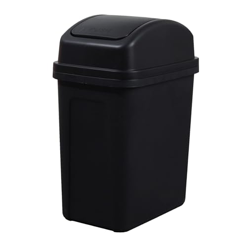 Cubo de basura estrecho de 34x25x17 cm con tapa deslizante para cocina y baño