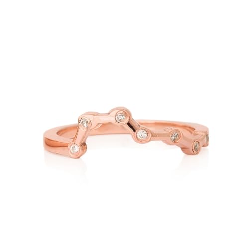 Bague signe astrologique personnalisée hypoallergénique, ne verdit pas la peau