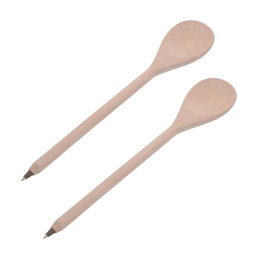 Stylos à bille en bois de cuillère mini stylos pointe fine écriture bureau école