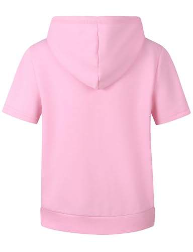 Sweat à capuche garçon contre la mi-saison instable avec manches courtes - 3
