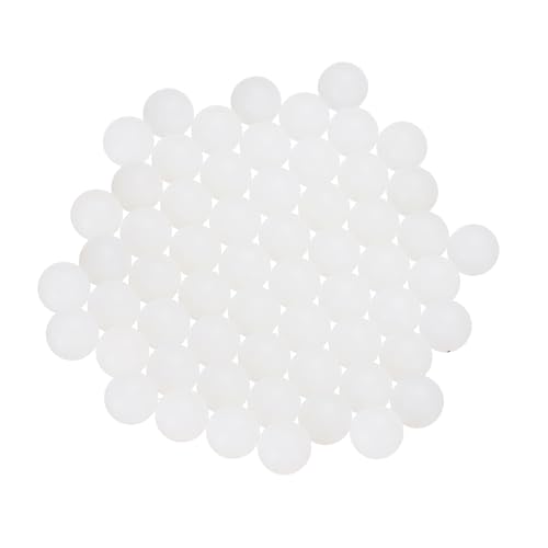 uxcell 60pcs Nylon Bearing Balls 6mm Solid Plastic Balls, G1 Precision Bearing Ball Frosted Surface, White