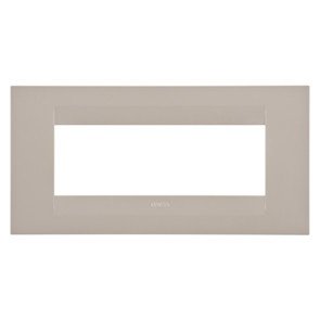 Gewiss GW16406TC Chorus Geo Placca, 6 Posti, Canapa