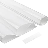 AIEX 40x200cm 100% Weiß Licht Blockierende Fensterfolie mit Plastik Schaber Rückstandsfrei und Leicht zu Entfernen Sichtschutzfolie Fenster für den Schlaf im Raum UV Beständig