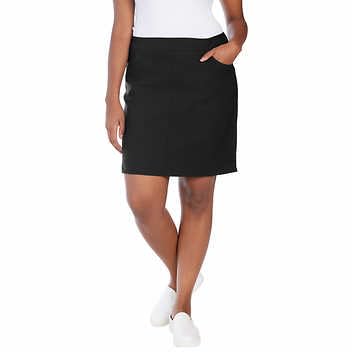 Hilary Radley Ladies' Super Stretch Skort (Black, S) at Amazon