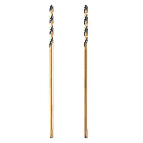 HLOFIZI 1/2 inch by 12 inch extra long aircraft drill bit two pack