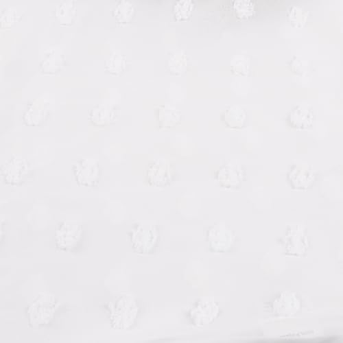 Image of Womens Summer Open Front Half Sleeve Lightweight Swiss Dots Cardigan Loose Kimono Sheer Beach Cover Up, White-S, Small