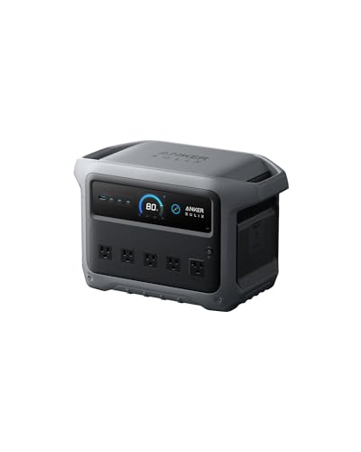 Anker SOLIX C1000 Gen 2 Portable Power Station, 2,000W (Peak 3,000W) Solar Generator, Full Charge in 49 Min, 1,024Wh LiFePO4 Battery for Home Backup, Power Outages, and Camping (Optional Solar Panel)