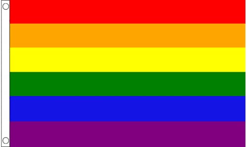 LGBTQ+ Pride Giant Rainbow Premium Quality Flag 8ft by 5ft
