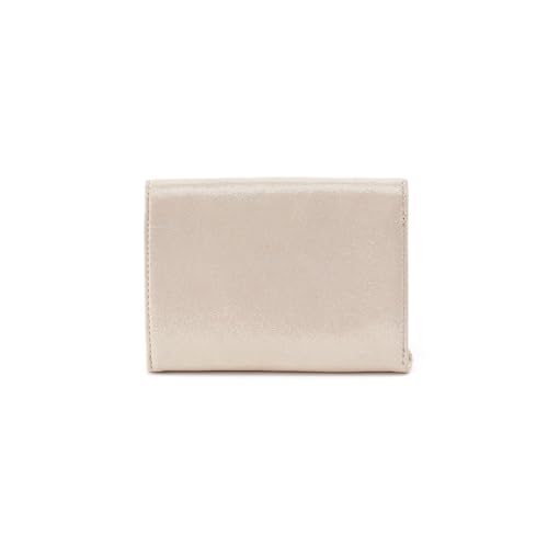 Image of HOBO, Womens, Robin Compact Wallet, Sand Shimmer, One Size