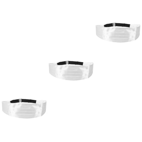 TOVINANNA 3pcs Suit Girdle Officer Slimming Corset Men Girdle Tuxedo Waist Band Lightweight Tuxedo Waist Sash Suit for Men Girdle for Men Fit Men Belt Trim White Fabric
