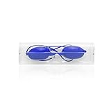 Excelente calidad Generico Gafas de protección de ojos lámpara solarium sol gafas silicona (BLU)