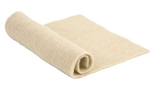 Merino Pre Felt 1 metre Square Natural White