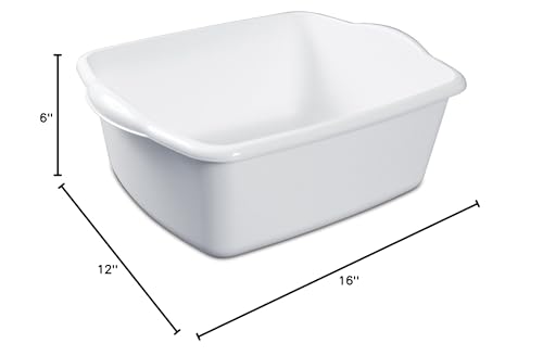Sterilite White 12Qt Dishpan