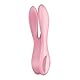 Satisfyer ’Threesome 1’, 14 cm, Auflegevibrator, 3 Motoren, Schamlippen- und Klitorisstimulation, Farbe:pink