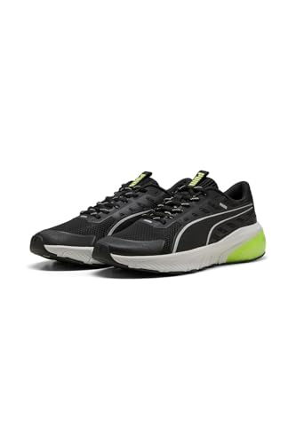 PUMA Cell Glare, Road Running Shoe Unisex - Adulto, Puma Black Yellow Alert, 37.5 EU