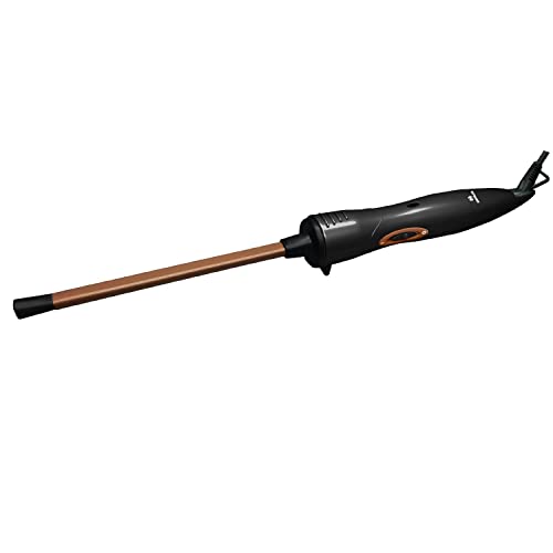 Image of Havells HC4031 7 mm thin Chopstick Curler; Ceramic barrel; Fast heat up for Long-lasting maggie Curls for Short & Long hair (Black)