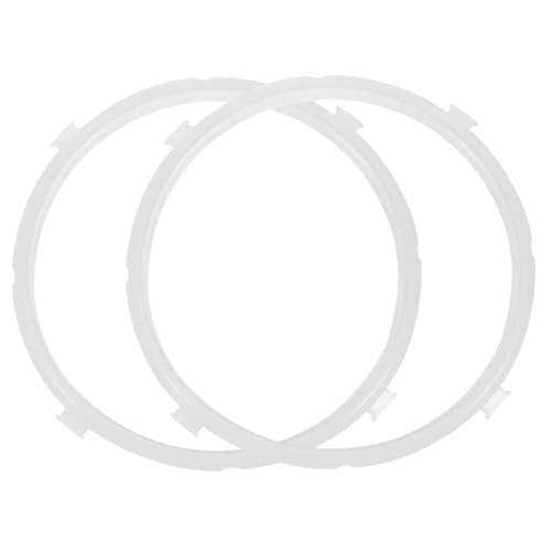 2pcs Sealing Ring Wisking Tool Electric Cooker Gasket Electric Pot Rings Lid Air Fryer Air Cooker Seal Ring Airfryer Accessories Electric Pressure Air-fryer Kitchen - Assortment Gasket Kit(24X24X1.7CM