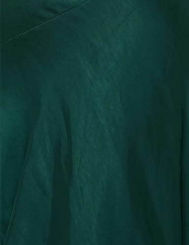 Image of Summer Satin V Neck Silp Midi Dress for Women Wedding Guest 2026 Sexy Spaghetti Strap Backless Long Dresses with Slit