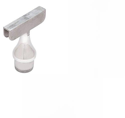 Adaptateur de rail supérieur CRL CR15TA180PS inox poli pour liaison de poteau central 180