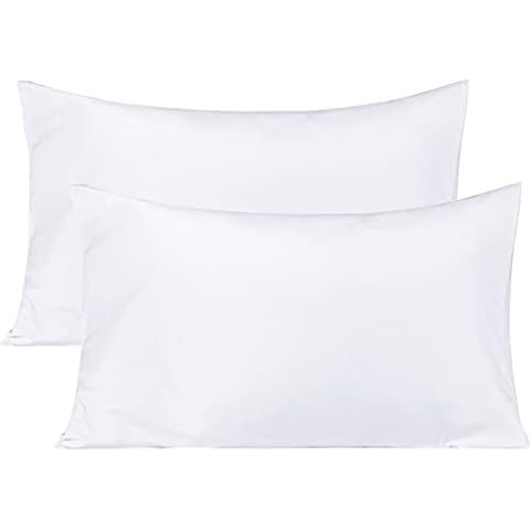 BEDSUM Soft Microfiber Queen Pillowcases Set Cover