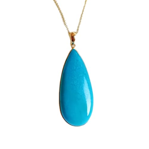 Bijou spirituel en turquoise d'Arizona, collier en argent 925 de guérison sacrée