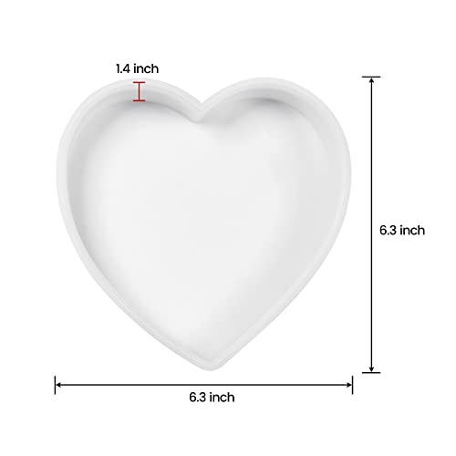 3D Heart Shaped Silicone Mold for Resin Large 6-Inch