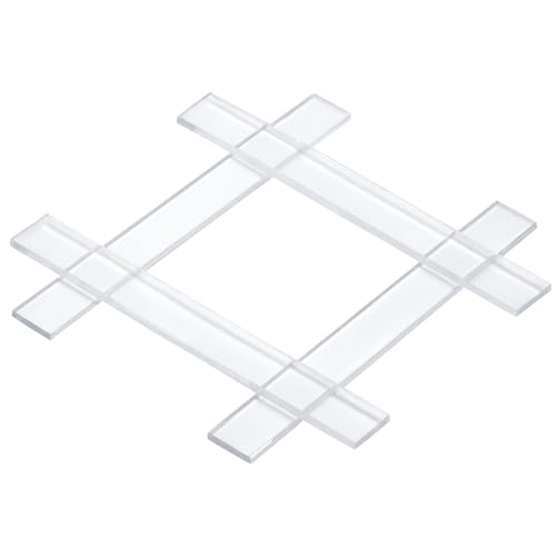 4 Pcs 0.040" X1/4" X 2" Clear Setting Blocks for Glass Shims