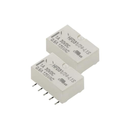 Relé HFD31-24-L1S SMT de 10 pines y 1A para circuitos electrónicos