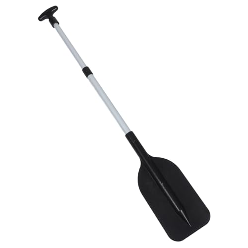 HEMOTON Eje de Paleta Accesorios de Remo para Botes Remo Extensible para Kayak Pala de Remo para Kayak Inflable remos para Bote de remos Paleta de Kayak aleación de Aluminio Black
