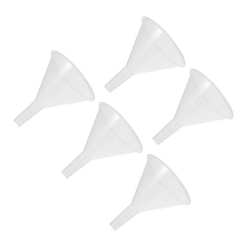 VILLFUL 5pcs Laboratory Funnel Dispenser Spillover Spilt Triangle Funnel Transparent Funnel Small Funnels Experiment Filling Funnel Scientific Plastic Funnel Laboratory Plastic Funnel