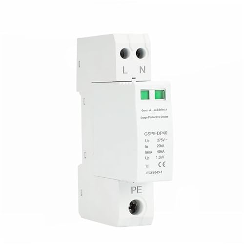 Protection surtension basse tension GSP9 1P+N 20-40KA AC275V pour disjoncteur de maison