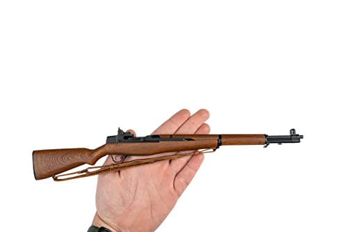 Miniature M1 Garand Model Black/Wood Grain | 1:3 Scale Diecast Metal #TOP3