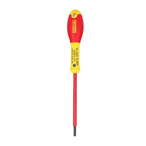 Stanley 0-65-412 Fat Max Screwdriver Insulated Slotted 4X100Mm-Red And Yellow - Image 3