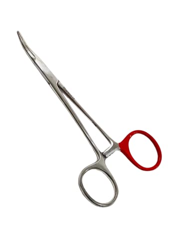 Cynamed HE-04 Premium Hemostat Locking Forceps 3 Curved And 3 Straight Stainless Steel thumb #7
