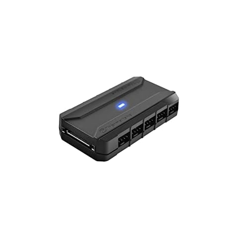 Thermaltake FP -10 Commander Port Hub for PWM Fans, 10 Ports, SATA Power Input, 2 Years Warranty - Black Cover