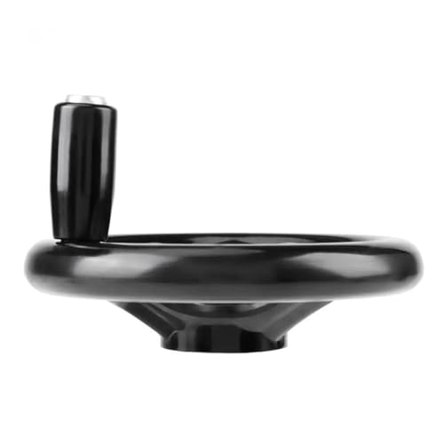 Volant de tour 12x100mm en plastique noir pour machines-outils - 5