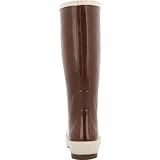 XTRATUF 15” Women’s Legacy Boot - Size 9, Brown REDtro Salmon FisheWear Print - 100% Waterproof Latex Rubber Footwear - Slip & Chemical-Resistant Protection - Cushion Insoles