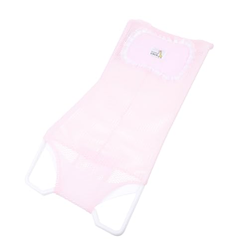 LOPUNER 新生児用滑り止めベビーバスサポートメッシュ 浴槽枕 軽量コンパクト収納可能 幼児入浴補助用品