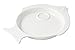 Bon Chef 5039 Aluminum Round Fish Plate with Cup Holder, 16-Ounce Capacity, 12" Length x 9-1/2" Width, Sandstone White (Pack of 6)