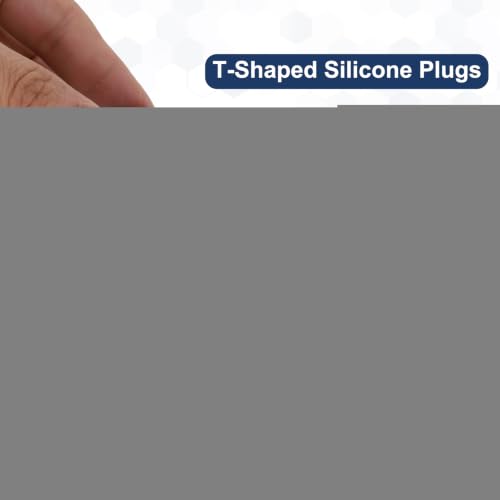 Image of MECCANIXITY 8pcs T-Shaped Silicone Plugs 52.5mm 2-1 /16 Inch Dia Snap in Plug Hole Seal Cover Round Rubber Stopper for 51.5-52.5mm Holes Kitchen Rubber Bulkheads Waterproof Sealing, Black